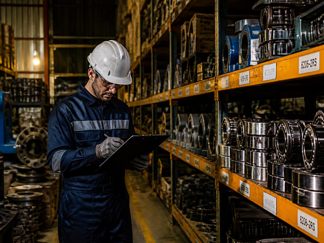 Industrial stores and racked material